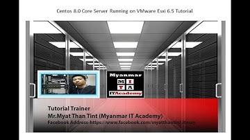 Centos 8.0 Core Server deploy on VMware Esxi 6.5 Tutorial