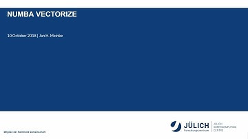 20181010 1400 Python, Numba Vectorize - Meinke, Zimmermann