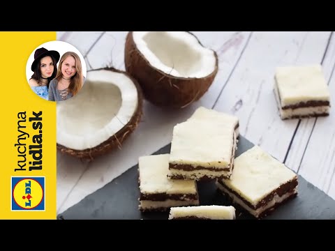 Recept na dvojfarebné kokosové rezy 🌠 | Beautifood | Kuchyňa Lidla