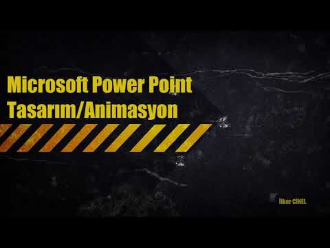Microsoft Power Point Tasarim ve Animasyon Menüleri