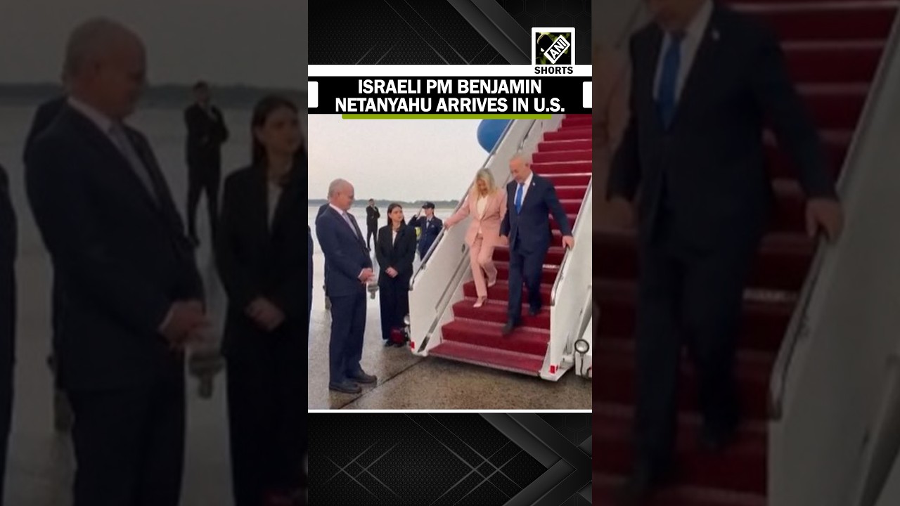 ⁣Watch! Israeli Prime Minister Benjamin Netanyahu arrives in U.S for Trump meeting
