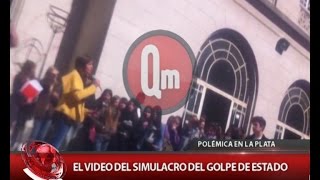 qm noticias exclusivo el video del simulacro del golpe de estado en el colegio de la plata