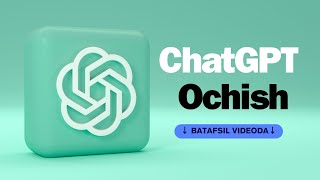 CHATGPT REGISTRATSIYA QILISH || CHATGPT O'ZBEKISTONDA RO'YXATDAN O'TISH VA FOYDALANISH