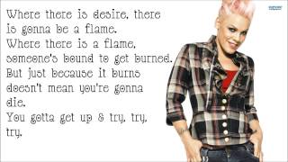 Try - P!nk (Lyrics)