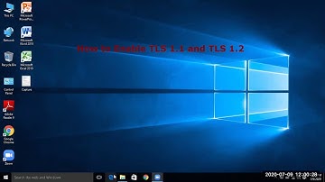 How to enable TLS 1.1, TLS 1.2 in windows 10. Resolve starting problem of Microsoft edge.
