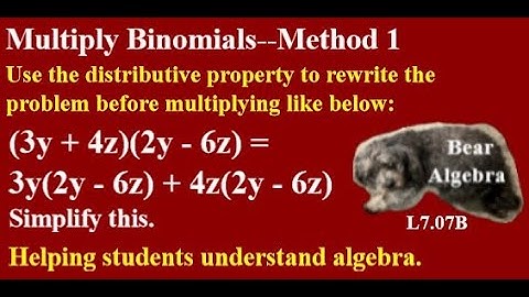 Multiply Binomials with Distributive Property #multiplybinomials #binomials #distributiveproperty