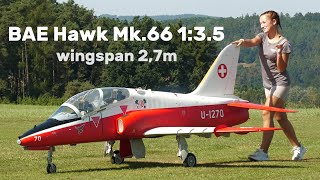 BAE Hawk 1:3.5 Tomahawk Aviation | 2,7m giant scale jet turbine RC model | 4K | Nesvacily 2023