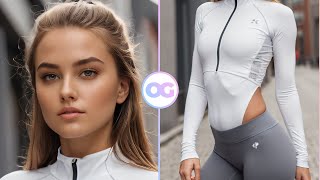 Cute Look…Yoga Pants & Activewear In Sweden - 4K Ai Art Lookbook Model 24-05💗 Octavia Gems