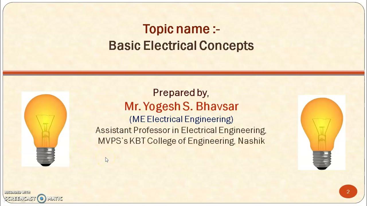 Basic Concepts Of Electrical Engineering Pdf
