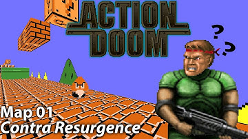 Action Doom Walkthrough - Doom II mod - [Map01: Contra Resurgence]