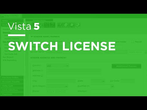 Vista 5 - Switch License