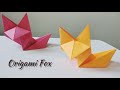 Origami fox  paper fox  origami craft ideas