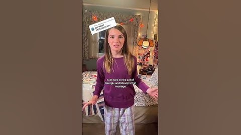 Missy on the set of "Georgie & Mandy's first marriage" #youngsheldon #behindthescene #viral