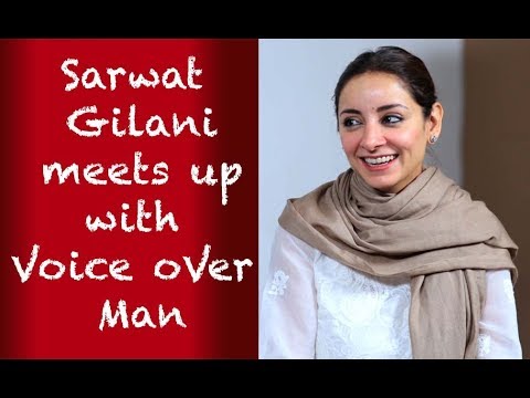 Sarwat gilani meets up with Voice Over man