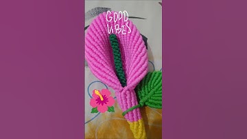 Macrame Lilly Flower 🌺 #shorts