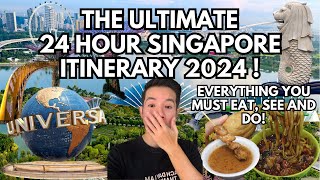 What to do in Singapore for 24 HOURS 2024  GUIDE of what to EAT, SEE and DO!