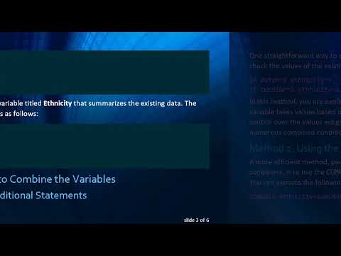 Combining Variables to Create a New One in SPSS