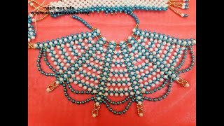 Part 1/3  Make pearl lehnga Chuni for Durga maa/ Radha Rani/ Sita mata only pearl no fabric