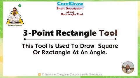 3 Point Rectangle Tool in CorelDraw, 3 Point Rectangle Tool used in English, latest Education  video