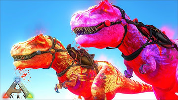 ALPHA TREX BABY & ALPHA DILO TWINS !!! ARK CRYSTAL ISLES ARK: SURVIVAL EVOLVED ARK MODDED E23