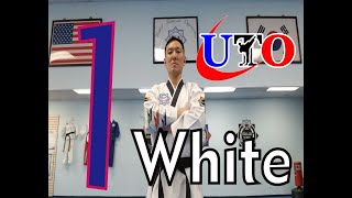 미국 태권도 국기원 USA Taekwondo korea White Belt 태극 1장 Curriculum 영어 자막 English subtitles