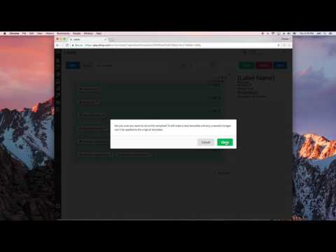 Cloning Importing and Exporting Label Templates Advanced