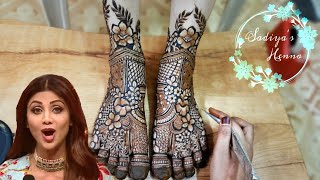 Leg Mehndi Design bridal | Latest Feet Mehndi Design | Foot Bridal Mehndi #feetmehndi #bridal