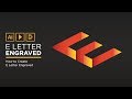 How to Create a Letter E Engraved - Adobe illustrator Tutorial