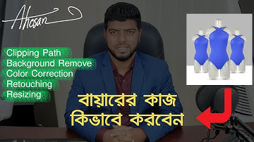 How to Clipping Path, Background Remove, Retouching & Resizing? || Ahosan Uddin Noman