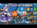 Solo C0 Keqing vs 23 Bosses Without Food Buff | Genshin Impact