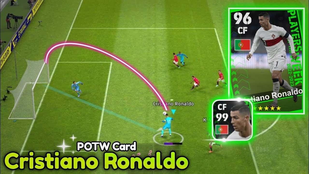 99 Rated Cristiano Ronaldo National Potw Card review Efootball 2023