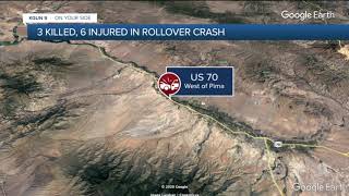 Arizona Dept. of Public Safety PS: 3 killed in van rollover