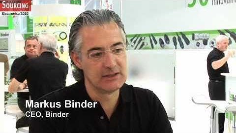 Binder interview with Electronics Sourcing at Electronica 2010