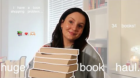 i have a book shopping problem...so here's a HUGE book haul! 30+ books! 📚