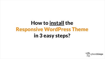 Responsive WordPress Theme - How to install?