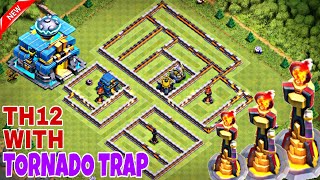 New Th12 Trophywar Base With 3 Inferno Towers Tornado Trap Th12 Anti 2 Star War Base Wproof