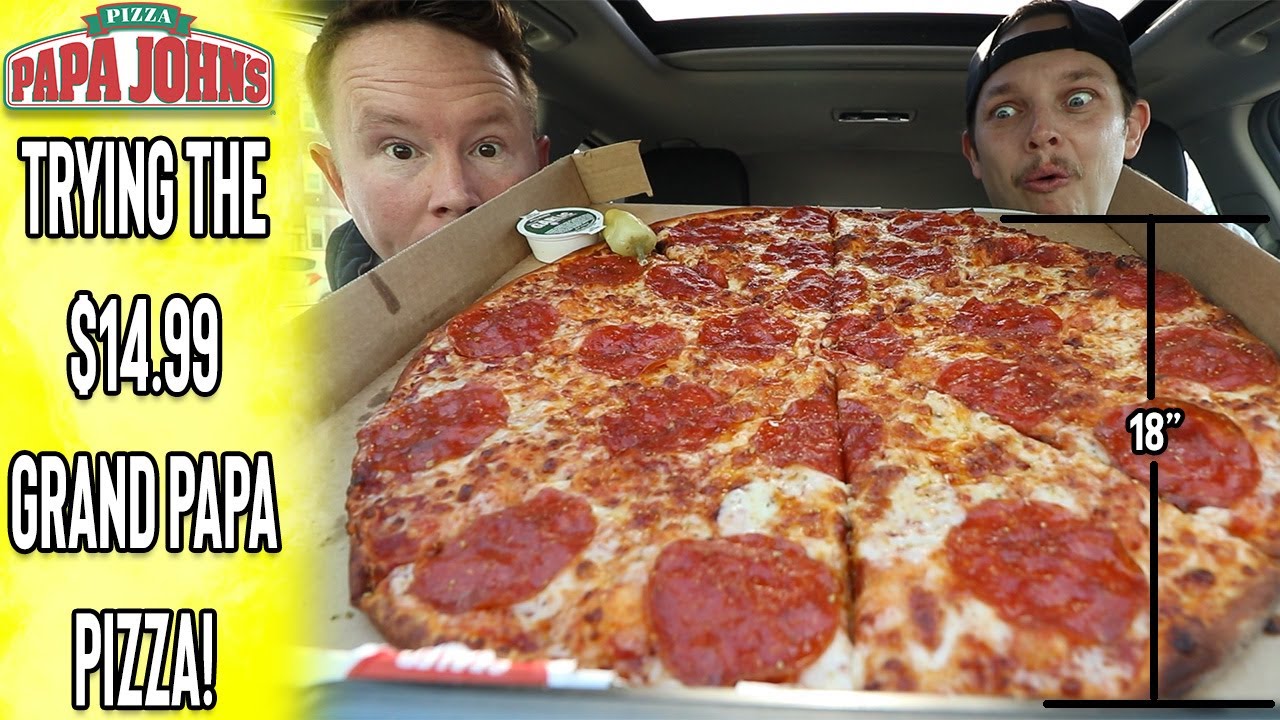 Обзор самой большой пиццы в Papa John's! | Номер шесть с сыром