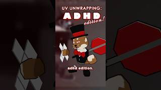 UV Unwrapping [ADHD Edition] #blender  #3dmodeling #furry