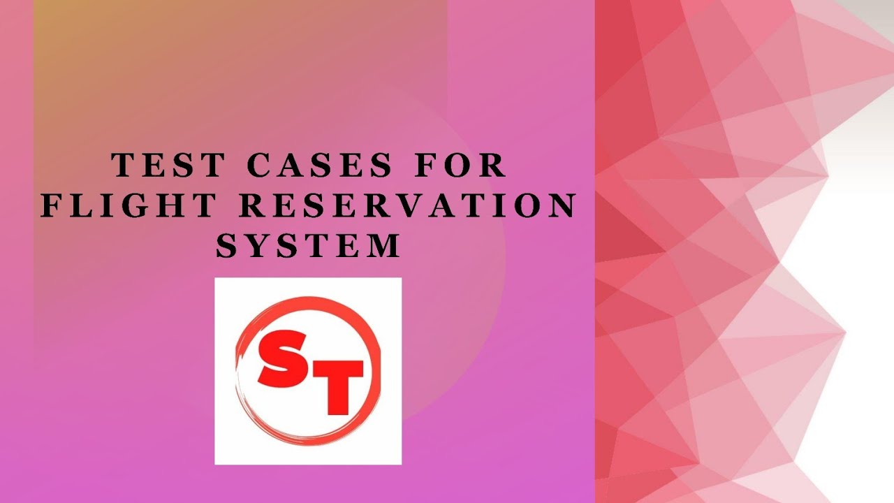 Test cases for flight reservation system | UI test cases for flight reservation system