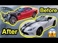 Completely Rebuilding a Wrecked 2017 Dodge Viper From Scratch! Frame Swap!