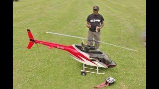 Giant 14 Scale Rc Bell 206 Jet Ranger - Jetcat P80 Gas Turbine Helicopter Display - Nlmfc 2021