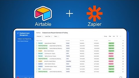 Build Employee Leave Management System using Airtable and Zapier