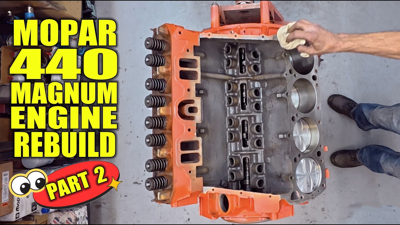 Muscle Car Engine Rebuild - Part II - 1970 Challenger 440 Magnum - YouTube