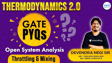 GATE Previous Year Question (PYQs) on Throttling & Mixing | Thermodynamics 2.0 |By AIR-1  #NegiSir