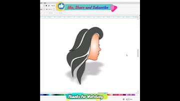 How to draw cute girl || cute girl drawing sketch || easy way for beginner||Coreldraw