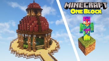 Building a CAMEL SANCTUARY in ONE BLOCK Minecraft!