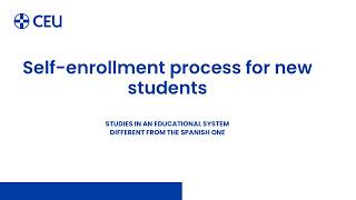Self-enrollment process for new international students