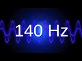 140 Hz clean pure sine wave TEST TONE
