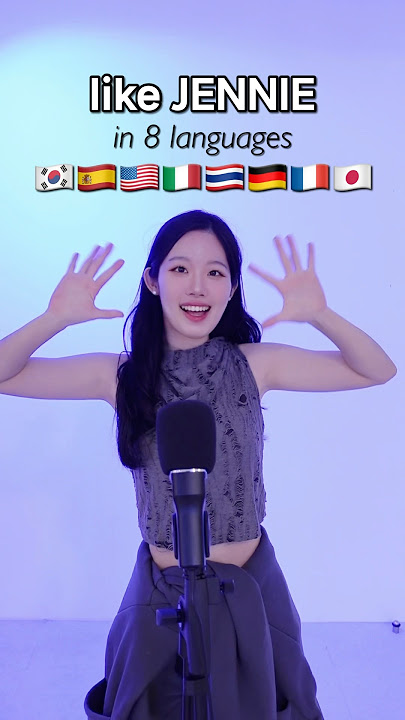 ’like JENNIE‘ cover in 8 languages!!🇺🇸🇩🇪🇫🇷🇹🇭🇪🇸🇮🇹🇯🇵🇰🇷#shorts #hani_the_artist