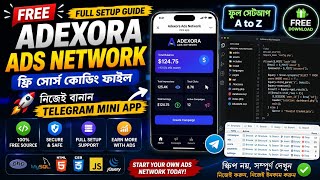 Free Adexora Ads Network Bot Source Code 🔥 Full Setup Tutorial